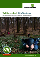 Linkziel: Link zum Beitrag mit dem Thema WaldGesundheit WaldVerstehen; Bildinhalt: Download der Fortbildung als PDF