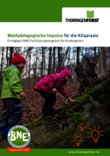 Linkziel: Link zum Beitrag mit dem Thema Waldpädagogische Impulse für die Kitapraxis; Bildinhalt: Download der Fortbildung als PDF