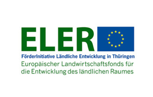 externer Link zur Seite des Ministeriums für Infrastruktur und Landwirtschaft vom Freistaat Thüringen; Bildinhalt: Logo Europäischer Landwirtschaftsfond für die Entwicklung des ländlichen Raumes